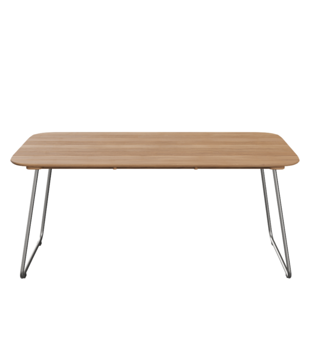 Fritz Hansen Fritz Hansen Lilium Dining Table teak / stainless steel