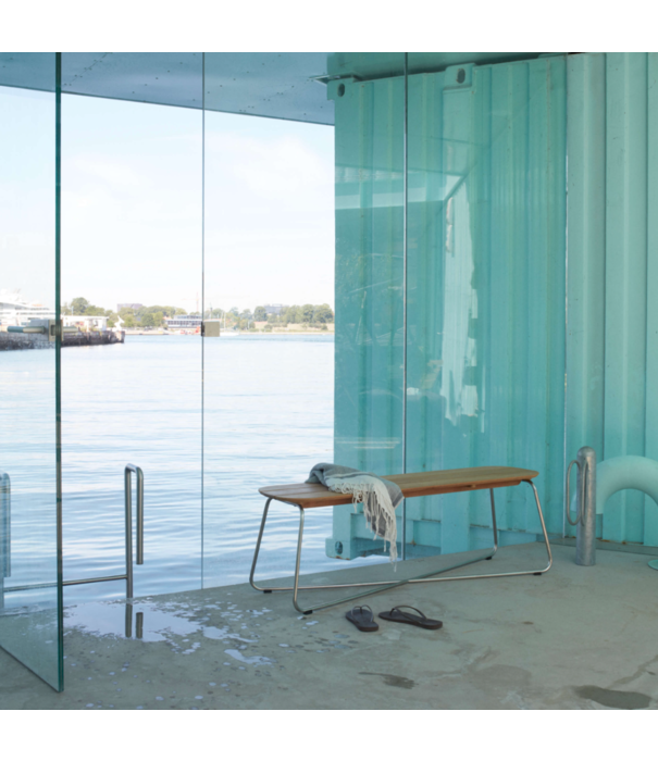 Fritz Hansen Fritz Hansen Lilium Bench teak / stainless steel