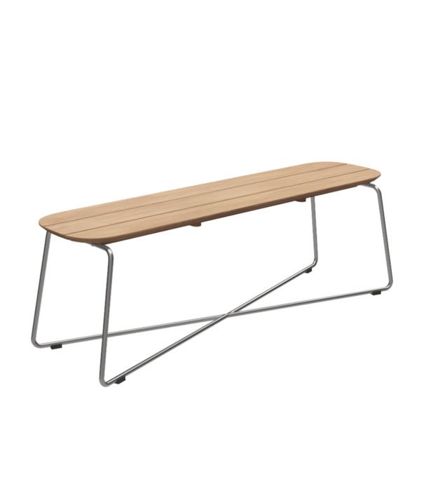Fritz Hansen Fritz Hansen Lilium Bench teak / stainless steel