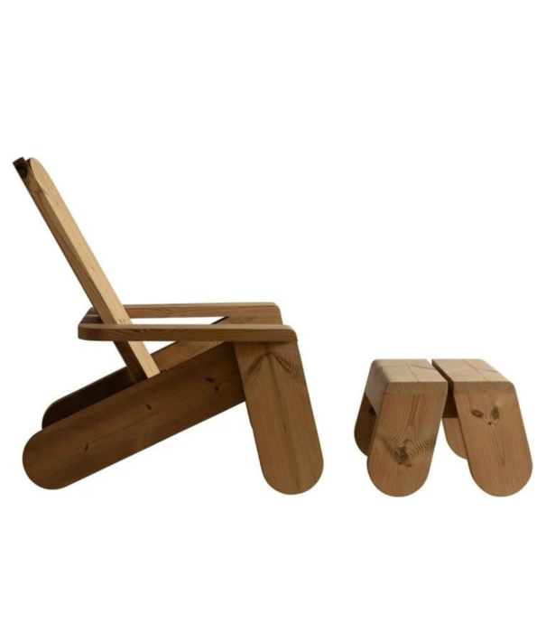 Vaarnii 015 Peace Outdoor lounge chair solid pine