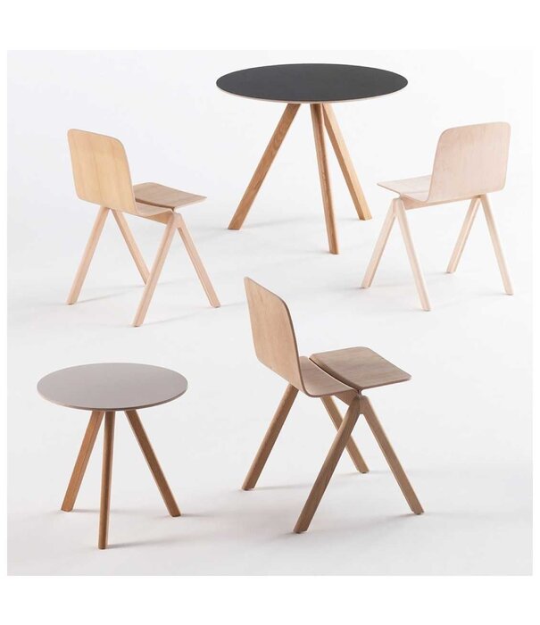 Hay   Cph 20 Coffee Table burgundy linoleum