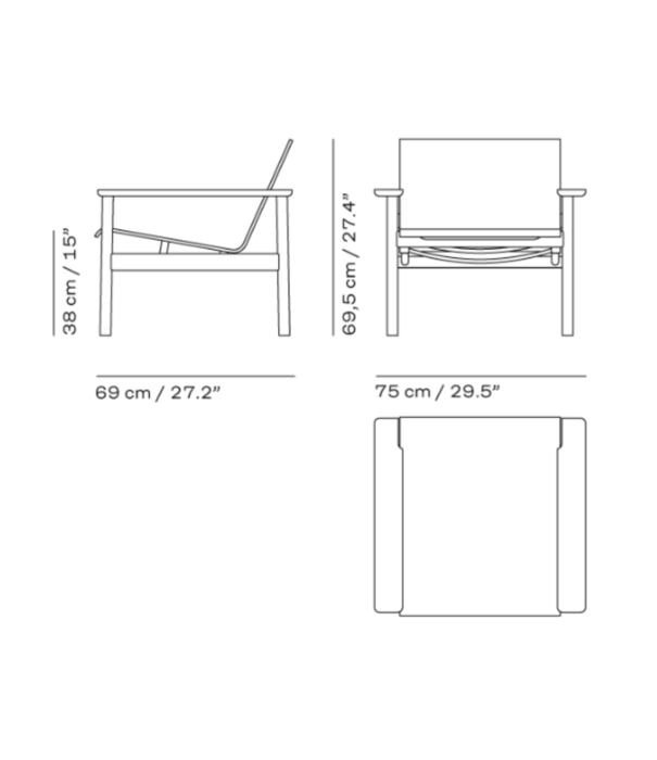Fritz Hansen Fritz Hansen / Skagerak Pelagus Lounge Chair Seat Cushion