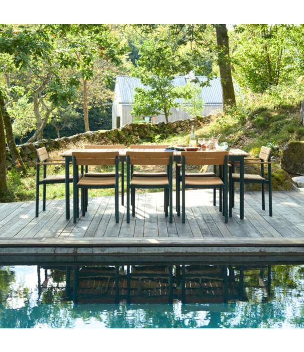 Fritz Hansen Fritz Hansen Pelagus Tuinstoel met armleuning hunter green