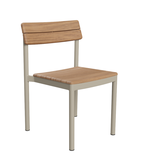 Fritz Hansen Pelagus Stoel teak, light ivory
