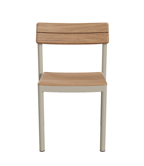 Fritz Hansen Pelagus Stoel teak, light ivory