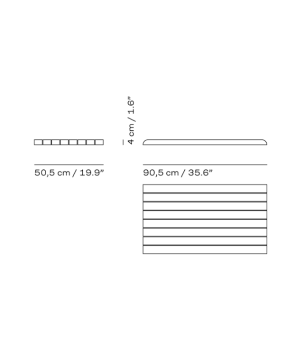 Fritz Hansen Pelagus Extension Blad Tuintafel teak