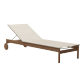 Fritz Hansen Skagerak Collection - Pelagus Sunbed teak, fabric sand