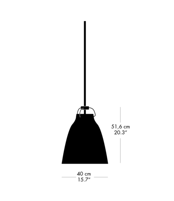 Fritz Hansen Caravaggio Matt P3 Pendant