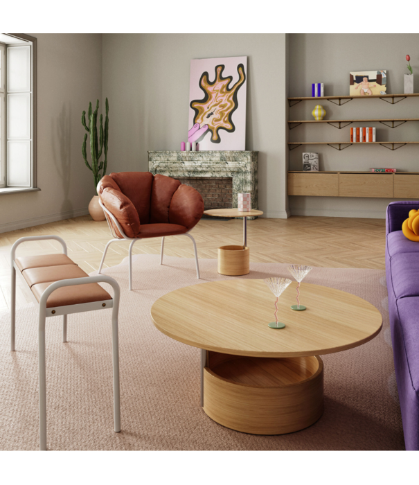 Maze  Maze Anytwo Bench leather 100cm