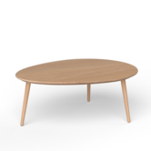 Via Copenhagen, Via Solid Coffee Table Oval white oak