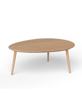 Via Copenhagen, Via Solid Coffee Table Oval white oak