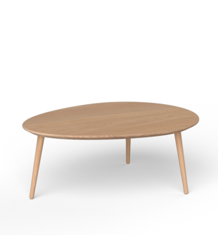 Via Copenhagen, Via Solid Salontafel Oval wit eiken