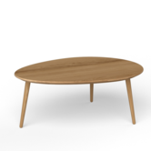 Via Copenhagen, Via Solid Coffee Table Oval natural oiled oak