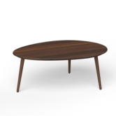 Via Copenhagen, Via Solid Coffee Table Oval smoked oak