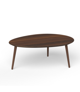 Via Copenhagen, Via Solid Coffee Table Oval smoked oak