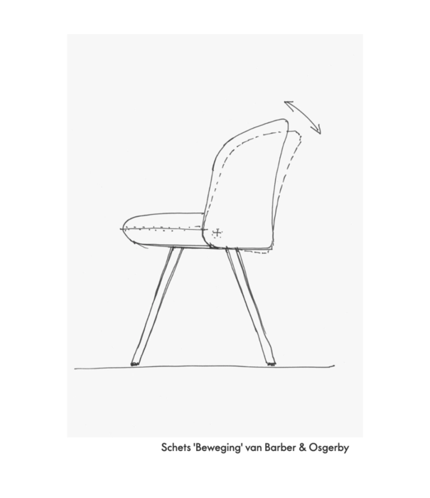 Vitra  Vitra Mikado Armstoelstof Iroko cognac, donker eiken poten