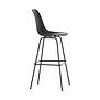 Vitra Eames Plastic Barkruk RE High, zwart frame