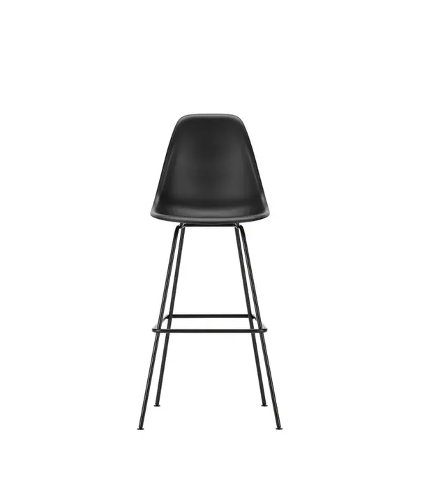 Vitra  Vitra Eames Plastic Barkruk RE High, zwart frame