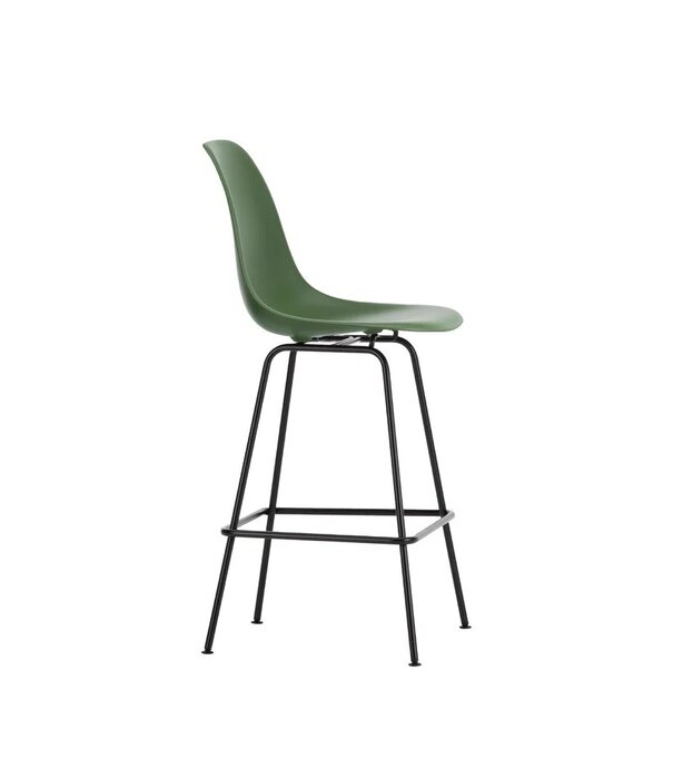 Vitra  Vitra Eames Plastic Barkruk RE Medium,  zwart frame