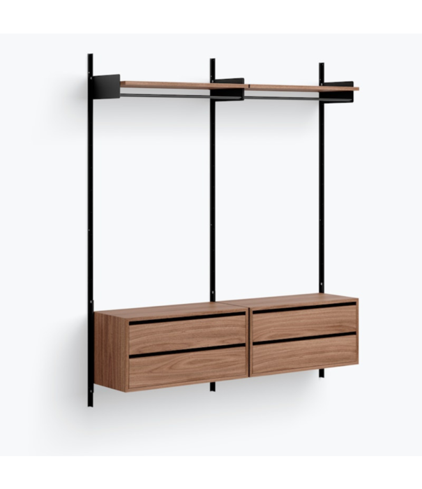 New Works  New Works Shelf Collection, Wardrobe Shelf Cabinets with drawers