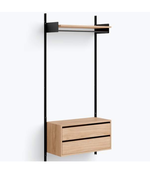 New Works  New Works Shelf Collection, Wardrobe Shelf Cabinet with drawers