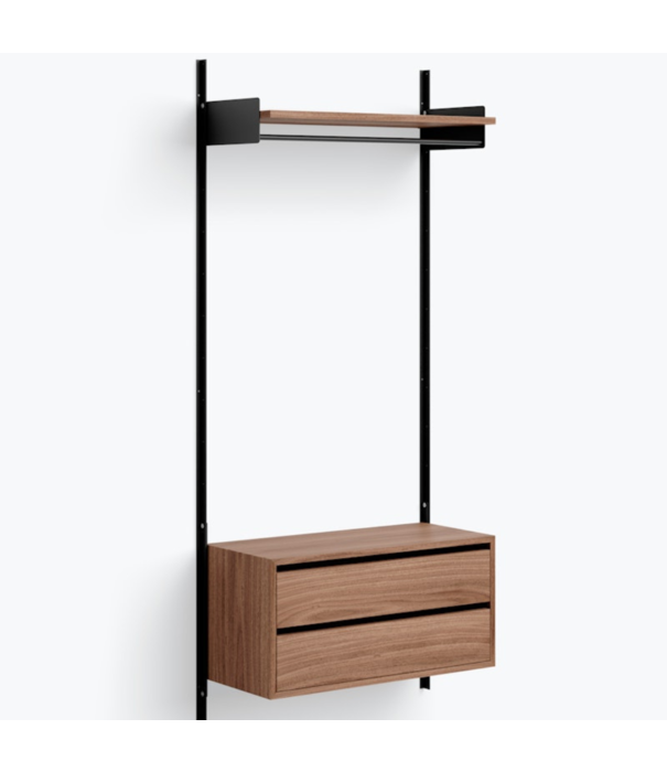 New Works  New Works Shelf Collection, Wardrobe Shelf Cabinet met lades