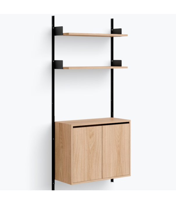 New Works  New Works Shelf Collection, Wall Shelf 1900  Cabinet Tall with doors