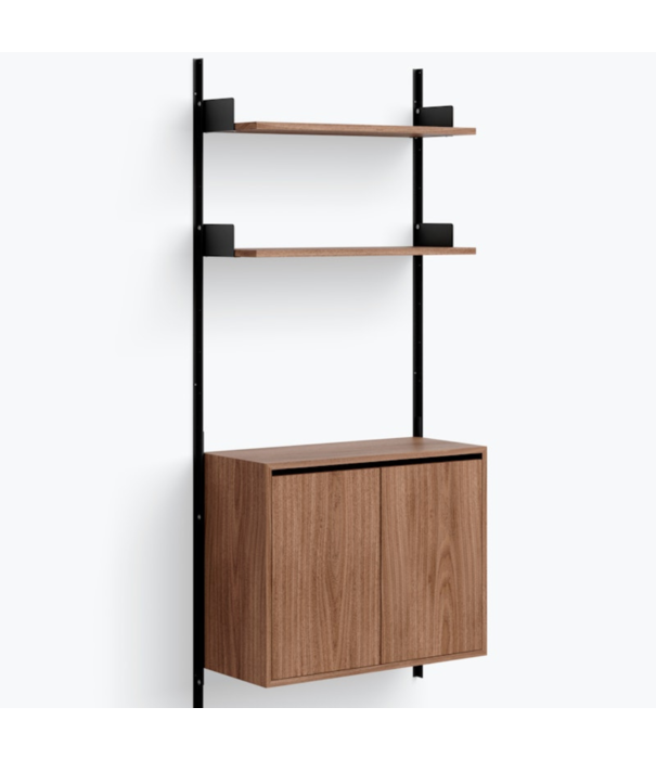 New Works  New Works Shelf Collection, Wall Shelf 1900  Cabinet Tall with doors