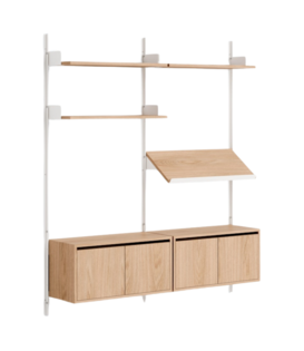 New Works Living Shelf Low Cabinets met deuren