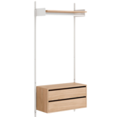 New Works Shelf Collection, Wardrobe Shelf Cabinet with drawers