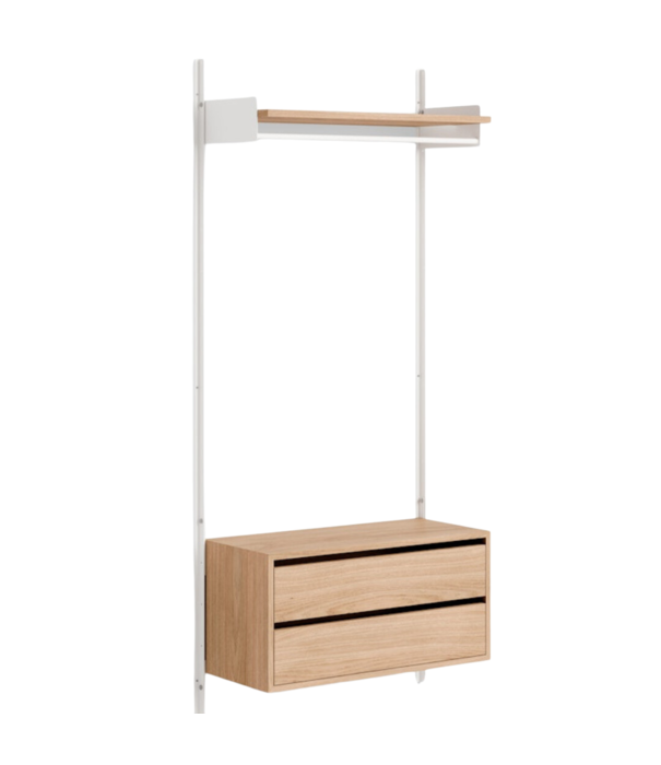 New Works  New Works Shelf Collection, Wardrobe Shelf Cabinet with drawers