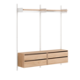 New Works Shelf Collection, Wardrobe Shelf Cabinets met lades