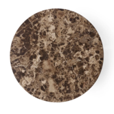 Audo Androgyne Bijzettafel staal, marmer top