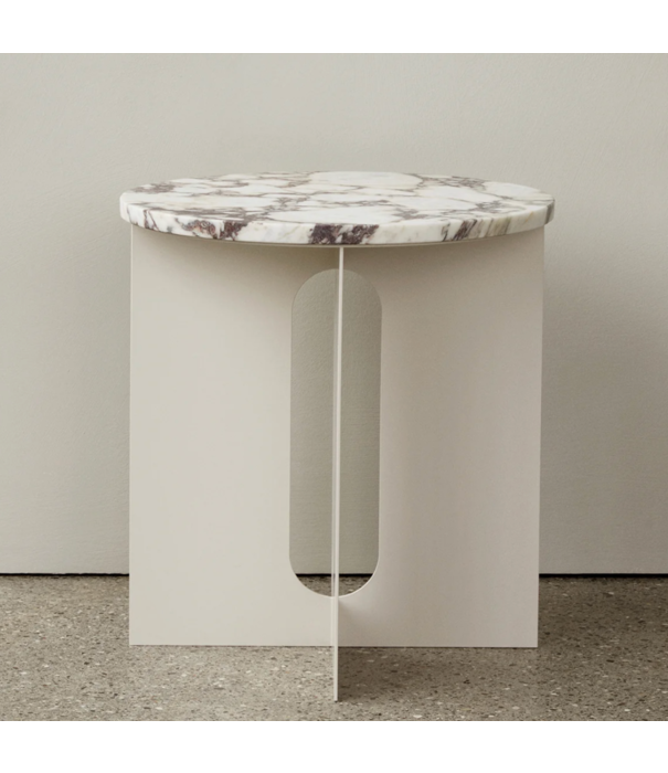 Audo Audo Androgyne Bijzettafel staal, marmer top