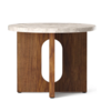 Audo Androgyne Side Table walnut, Kunis Breccia marble