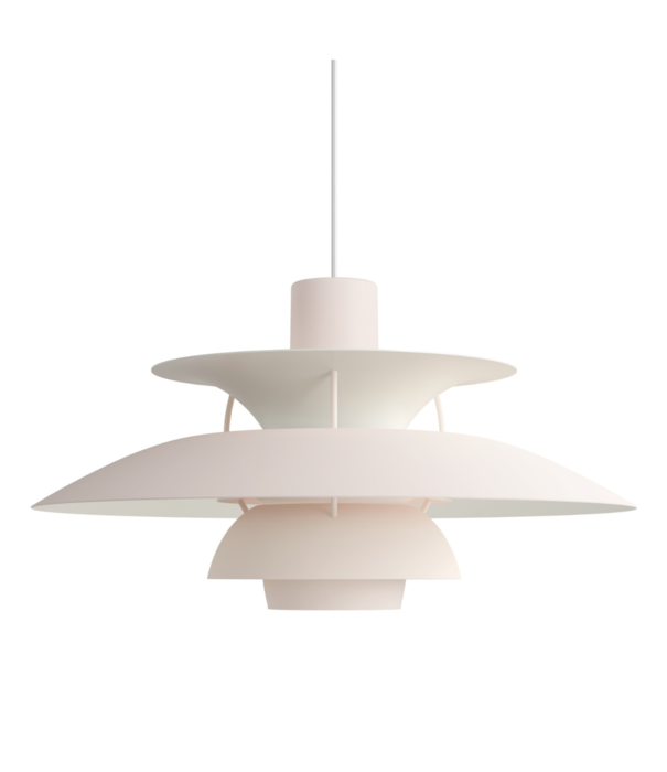 Louis Poulsen  Louis Poulsen - PH 5 Mini Monochrome Hanglamp Pale Blush