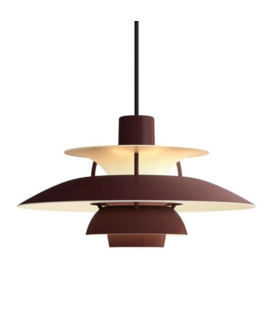 Louis Poulsen - PH 5 Mini Monochrome Hanglamp Burgundy