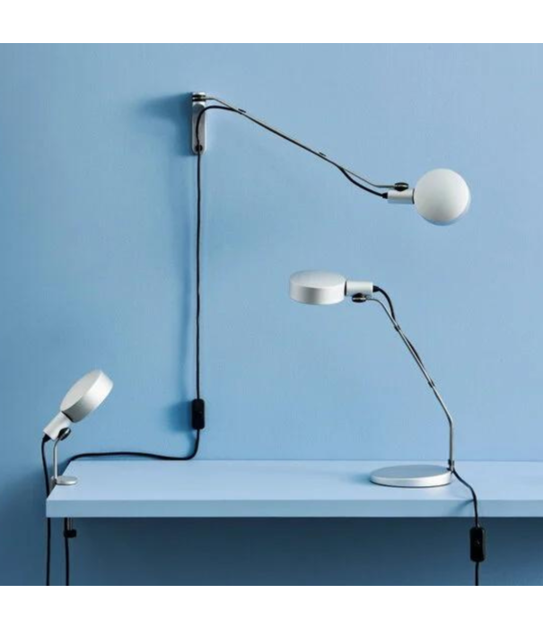 Hay  Hay Cupola desk lamp / clear anodised aluminium