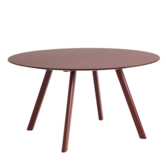 Dining Campaign Cph25 2.0 Eettafel Rond Bordeaux, burgundy linoleum