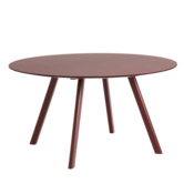 Hay CPH 25 Round Dining Table burgundy linoleum