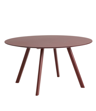 CPH 25 Eettafel Rond burgundy linoleum 120cm