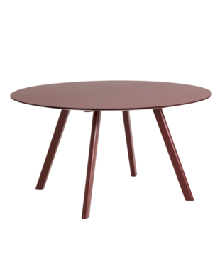 Hay Cph 25 2.0 Round Dining Table burgundy linoleum Ø120