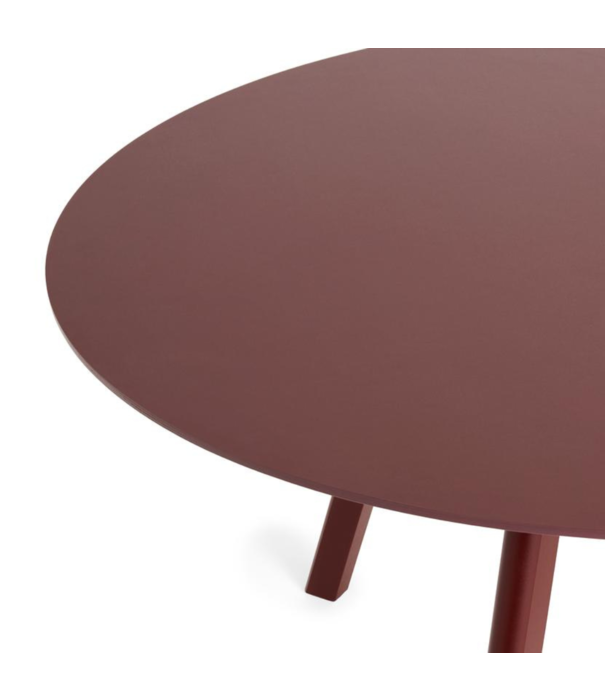 Hay  Hay CPH 20 Round Dining Table burgundy linoleum Ø120