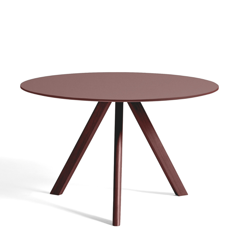 Hay CPH20 Round Dining Table burgundy linoleum Ø120 - NORDIC NEW