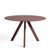 Hay CPH 20 Round Dining Table burgundy linoleum Ø120