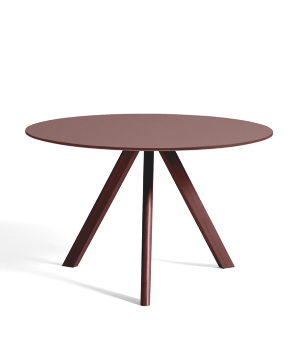 Hay  Dining Campaign Hay Cph20 2.0 Eettafel Rond Bordeaux, burgundy linoleum