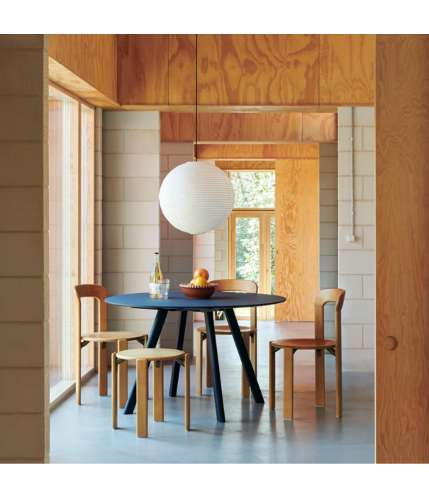 Hay  CPH 20 Dining Table Round smokey blue linoleum
