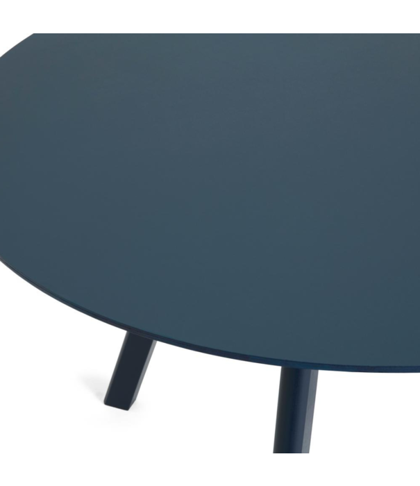 Hay  Hay - Cph 20 2.0 Round Dining Table deep blue, smokey blue linoleum