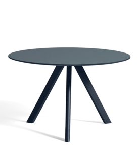 CPH 20 Eettafel Rond smokey blue linoleum 120cm