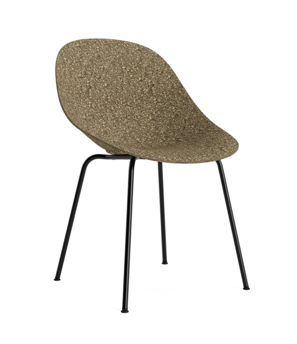 Normann Copenhagen  Mat Eetkamerstoel, cream stalen poten